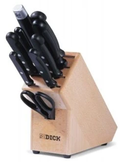 Dick Messerblock Aus Holz, Serie "Superior", 9-teilig, Gestanzte Ausführung