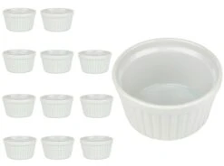 12er Set Ragoutförmchen Rund Ø 100 Mm Porzellan