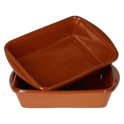 2er Set Tonschale Rechteckig 20x14,5cm - 99523