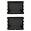 ICQN 460 X 375 X 30 Mm Backblech Set | Passend Für Bosch Siemens Neff Constructa | 2er Emaillierte Fettpfanne Für Backofen | Kratzfest & Rosfrei | 46